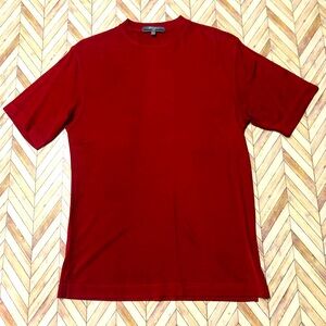 Bassiri Uomo USA Mens Crew Neck Top Red Size Small